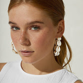 Natural Sea Shells Dangle Drop Earrings